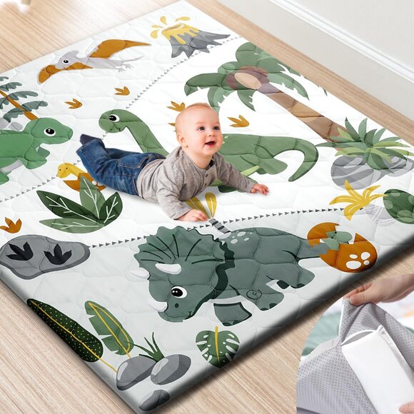 Extra Thick Padding Playpen Mat, Non-Slip Crawling Mat, Easy to Clean for Infant - Picture 1 of 5